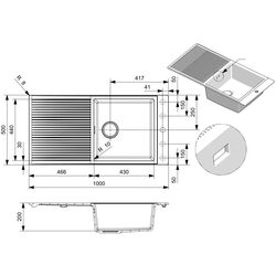 Chiuveta Reginox Paris 430 R36877 (Pure White) Thumb