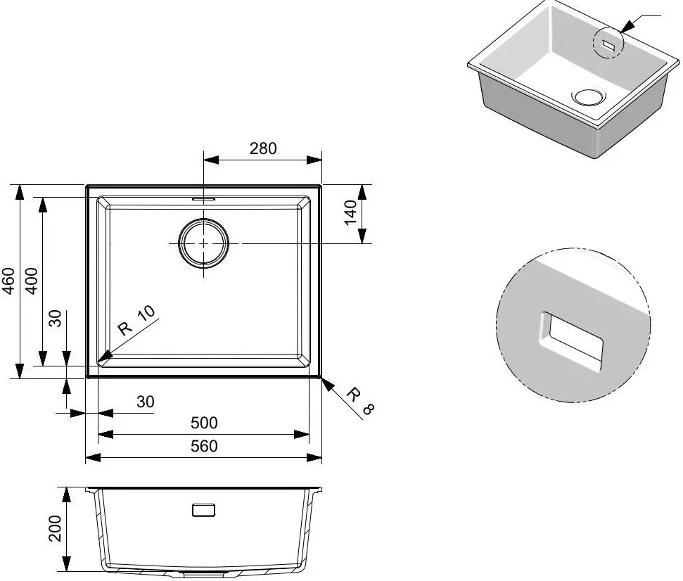 Мойка Reginox Paris 50 R36723 (Pure White)