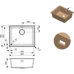Мойка Reginox Paris 50 R36730 (Caffe Silvery) Thumb
