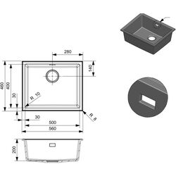 Мойка Reginox Paris 50 R36747 (Grey Silvery) Thumb