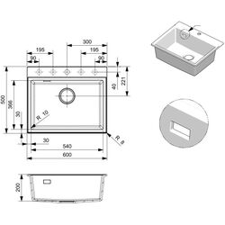 Chiuveta Reginox Paris 54 R36778 (Pure White) Thumb