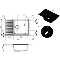 Chiuveta Reginox Paris 78 R36853 (Pure Black) Thumb