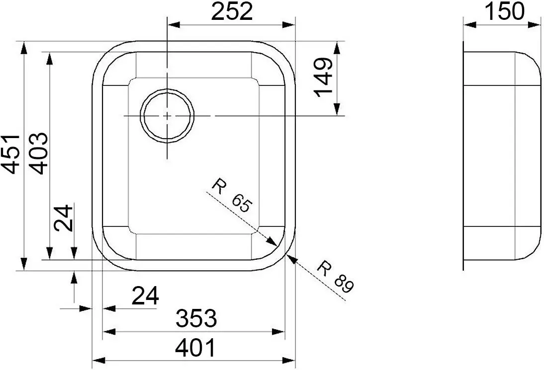 Chiuveta Reginox R18 4035 OKG R14288 (Stainless Steel)
