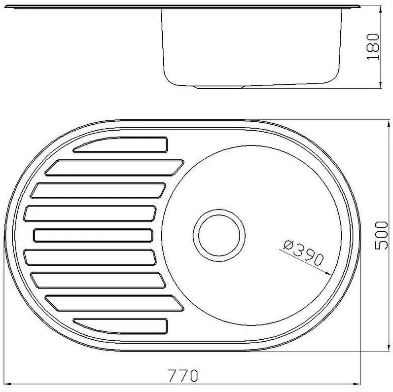 Мойка Rubano 27381 (Inox Matte)