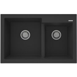 Кухонная мойка Sandonna Edyta 790 (Metallic Black)