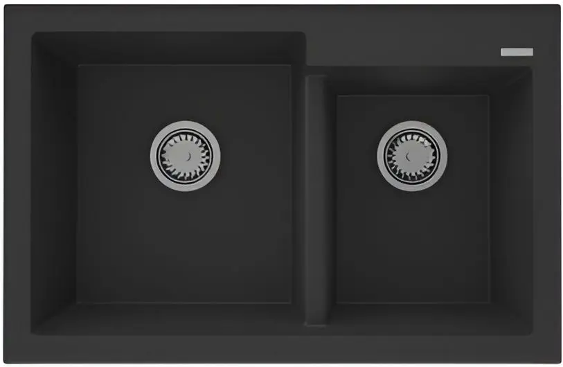 Кухонная мойка Sandonna Edyta 790 (Metallic Black)