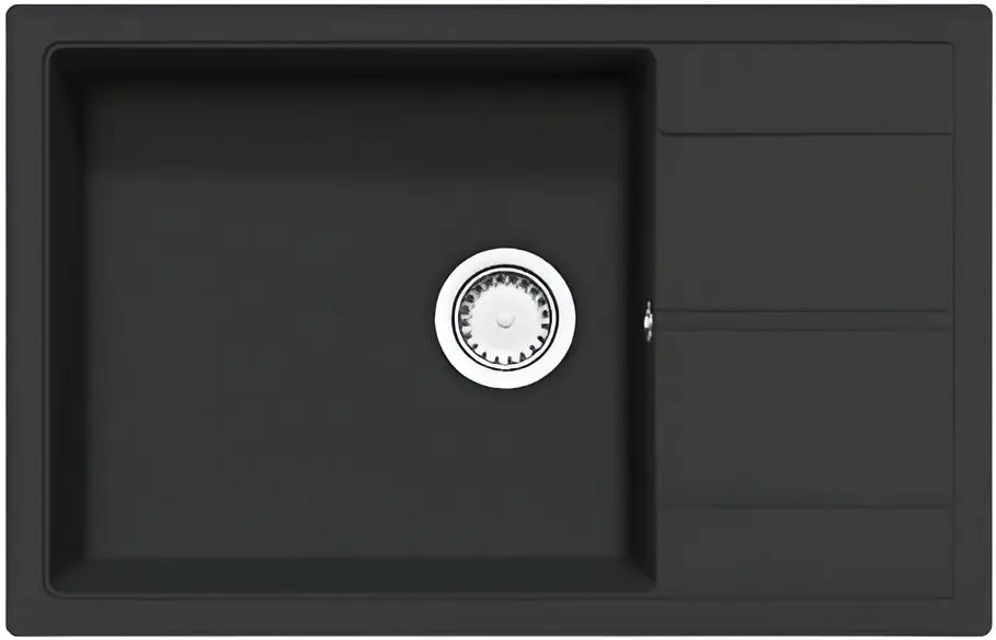 Кухонная мойка Sandonna Ewelina 780 (Metallic Black)