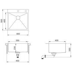 Кухонная мойка SanDonna HD4050 (Copper) Thumb