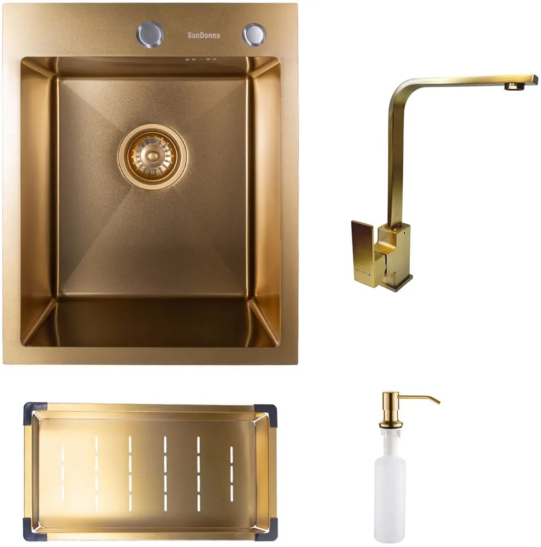 Chiuveta Sandonna HD4050 + Nera (Gold) - 2