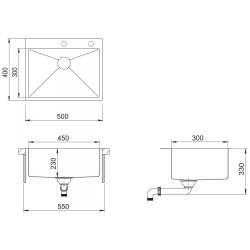 Кухонная мойка SanDonna HD5040 (Copper) Thumb