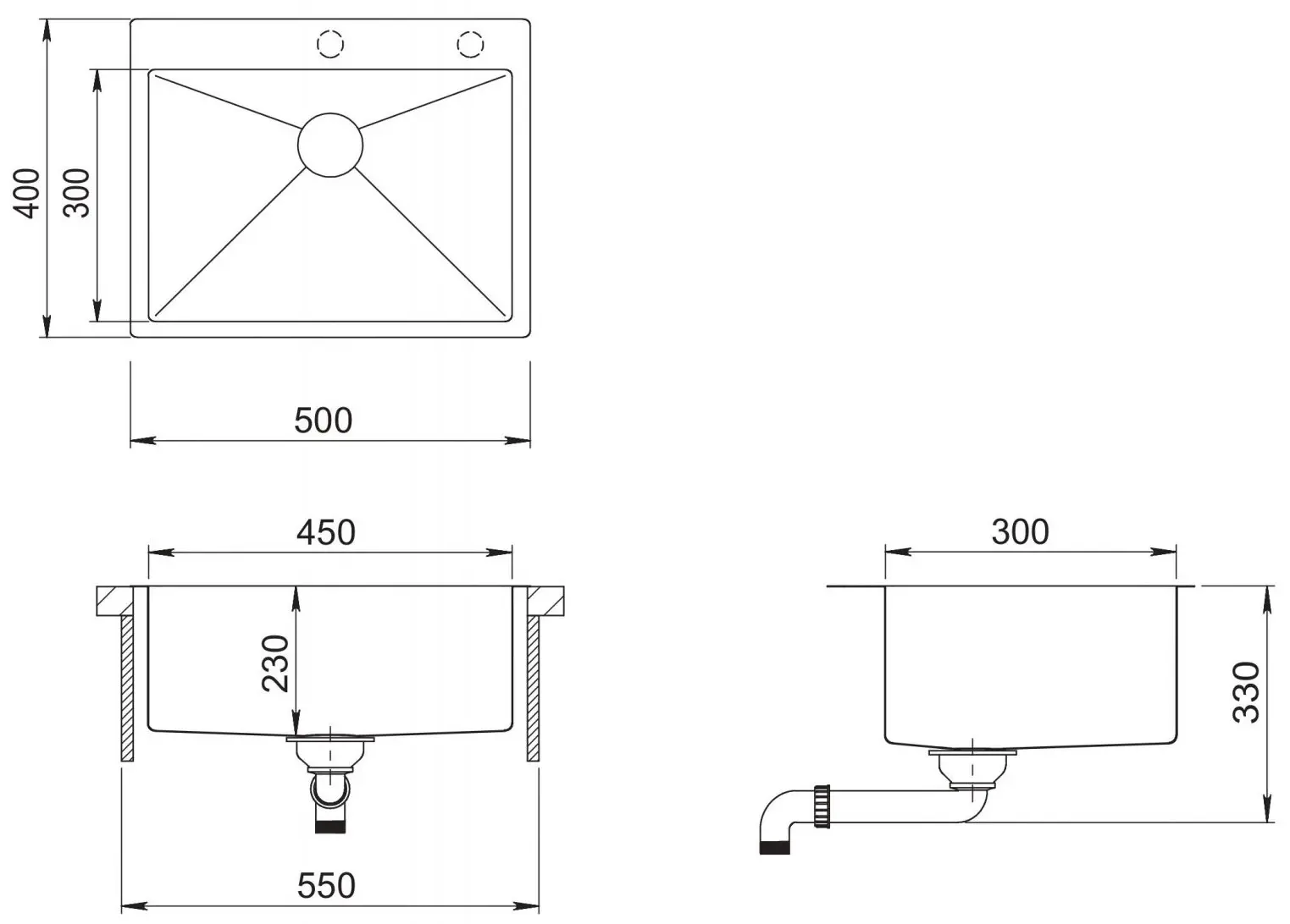 Кухонная мойка SanDonna HD5040 (Copper)