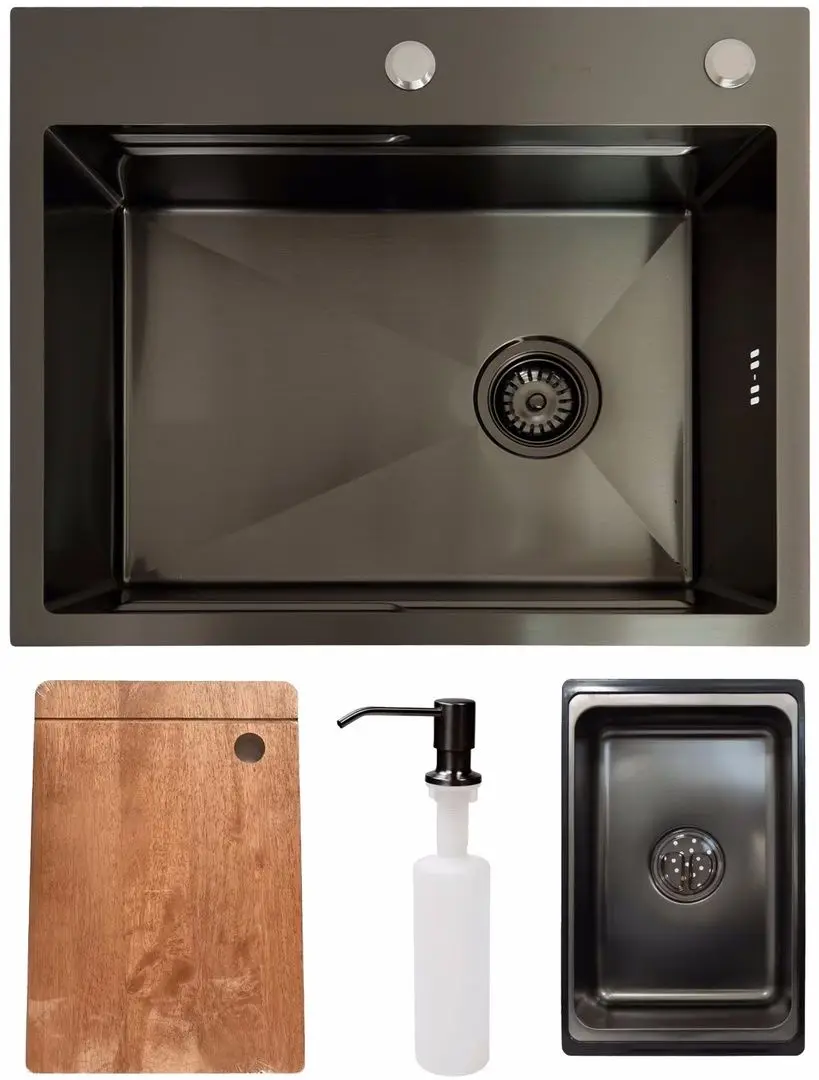 Кухонная мойка SanDonna HD6050 (Black)