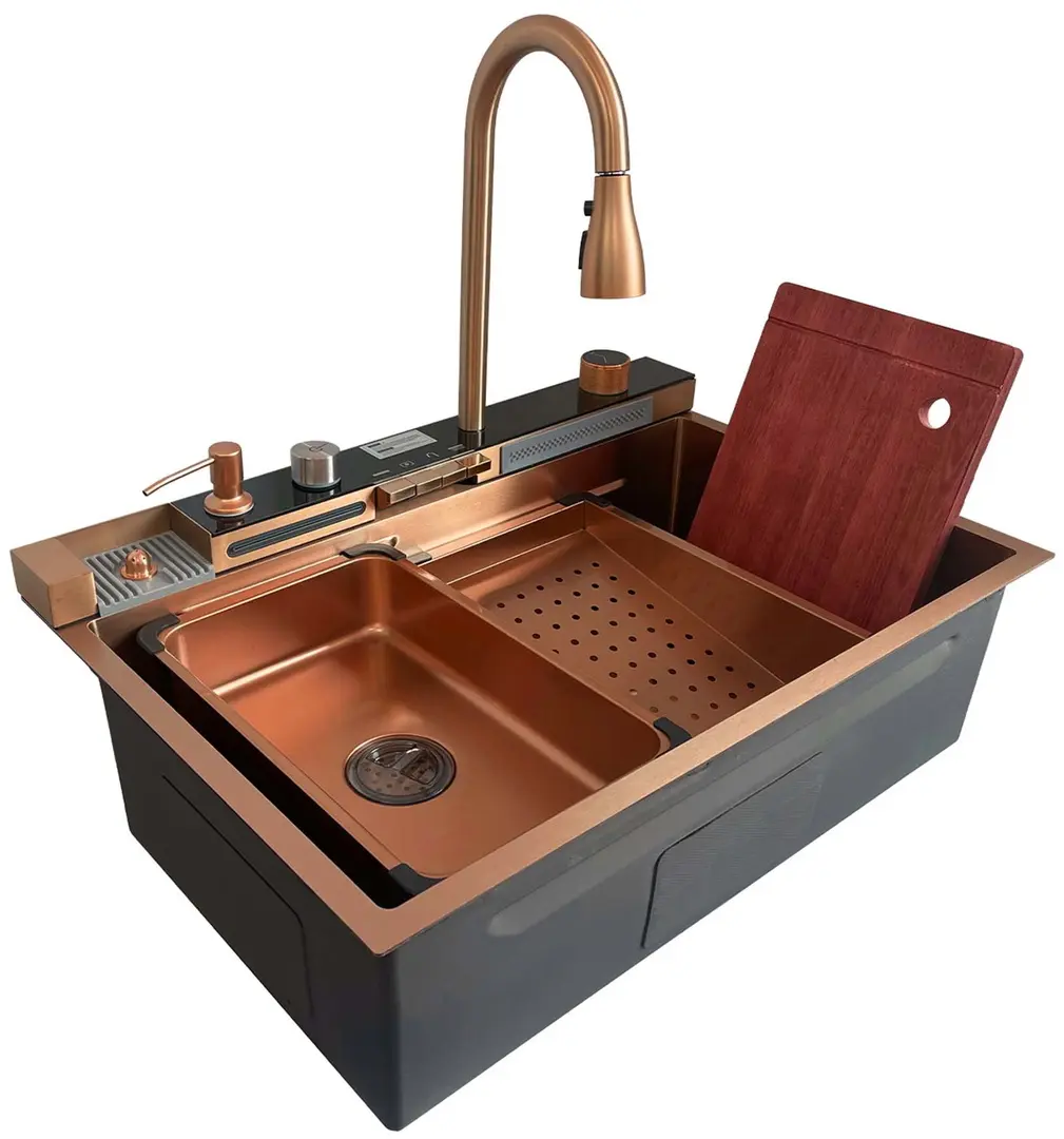 Кухонная мойка SanDonna HD7550 (Copper)