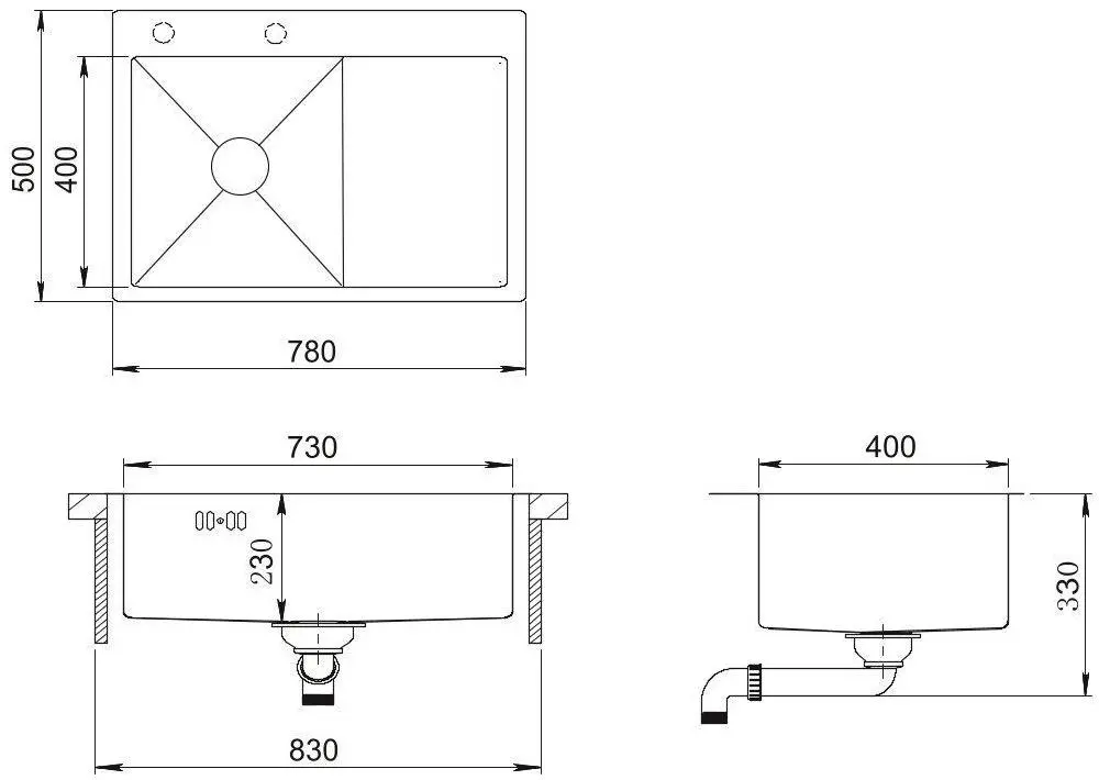 Chiuveta Sandonna HD7850 (Black)