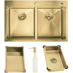Кухонная мойка SanDonna HD7850DR (Gold) Thumb