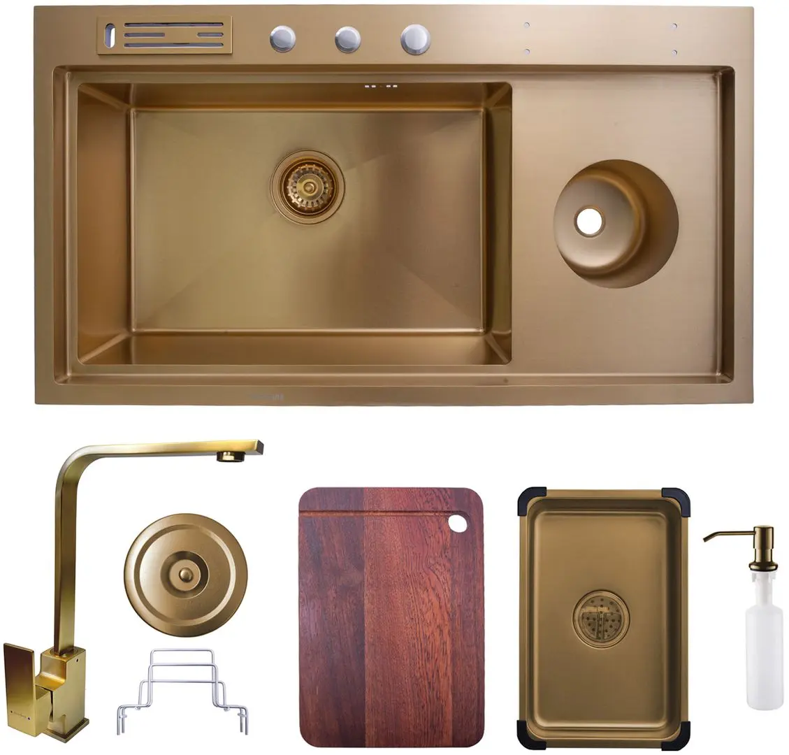 Chiuveta Sandonna HD9250 + Nera (Gold)