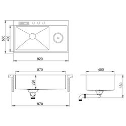 Chiuveta Sandonna HD9250 + Nera (Gold) Thumb