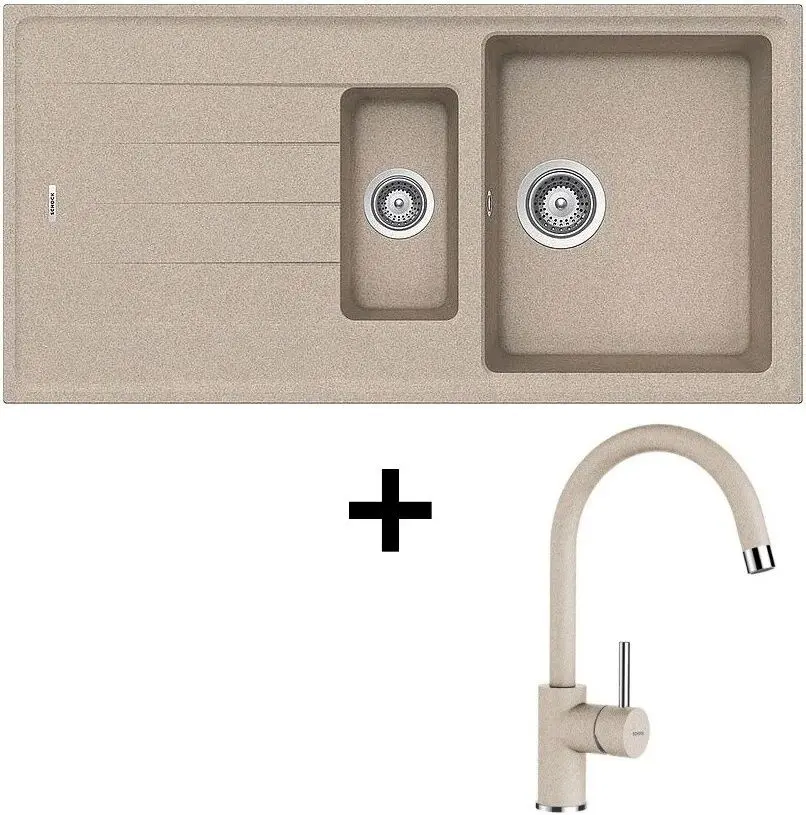 Кухонная мойка Schock Element D-150 Sabbia + Plutos (Sabbia)