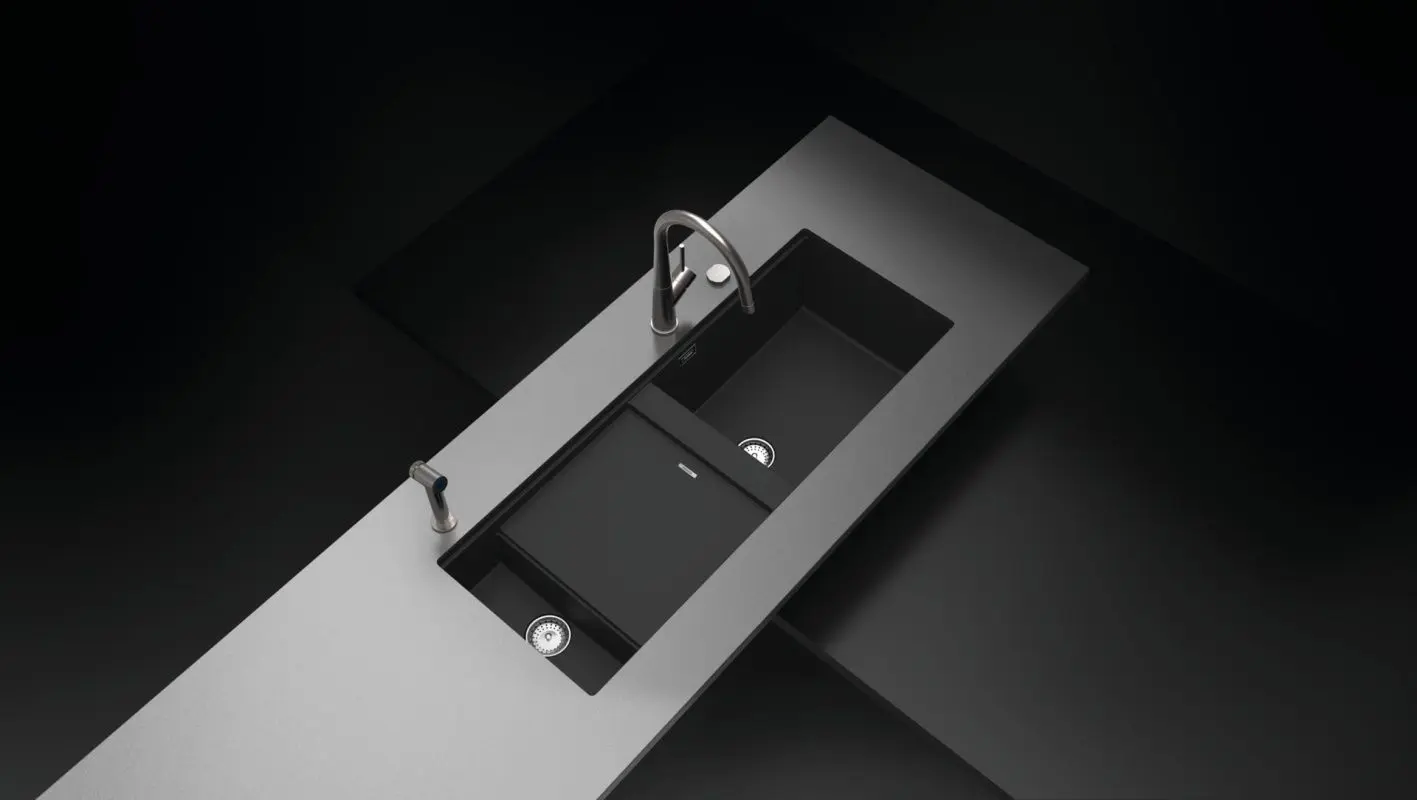 Кухонная мойка Schock Prepstation D-150 Night GL-75 (Black)