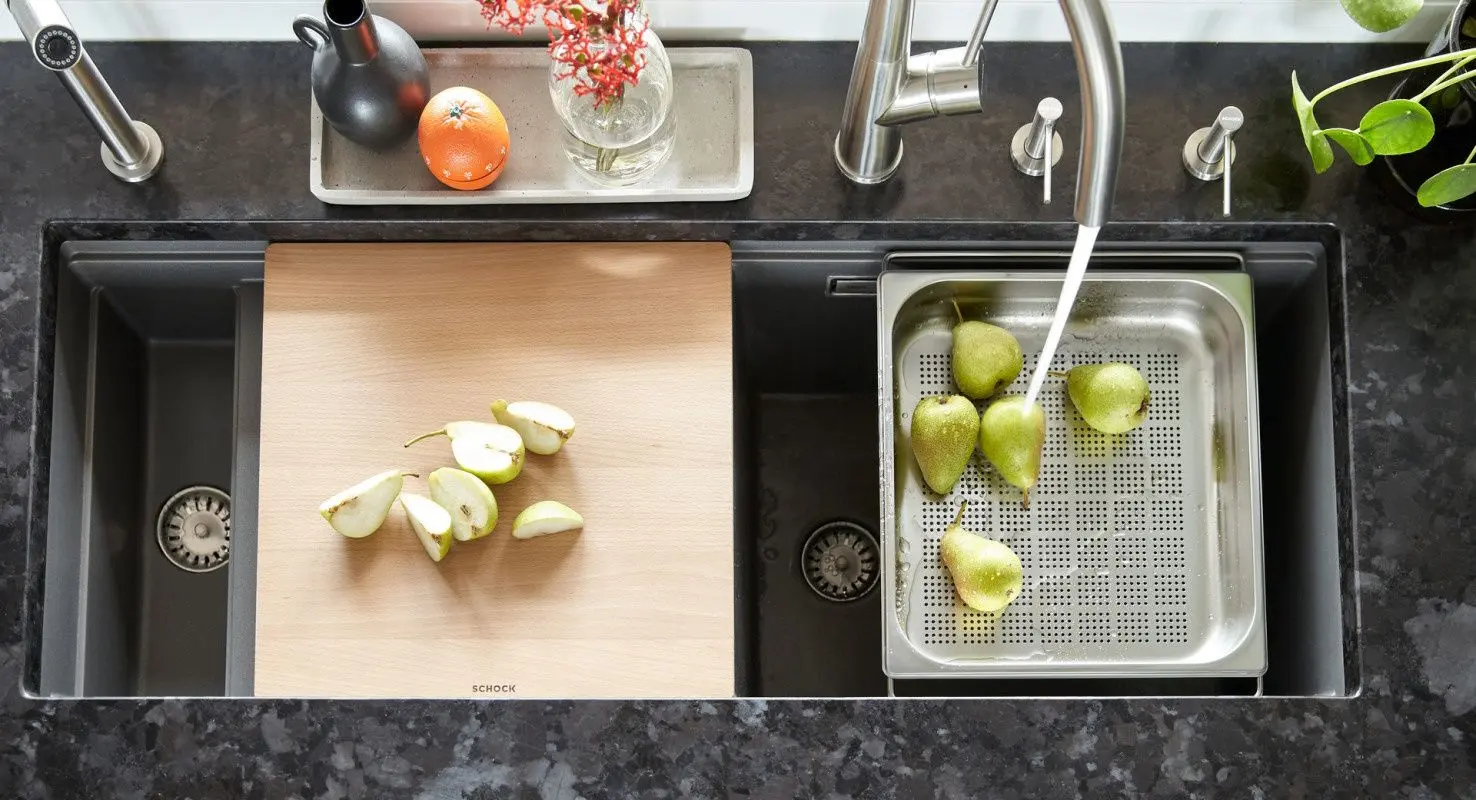 Кухонная мойка Schock Prepstation D-150 Night GL-75 (Black)