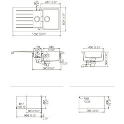 Кухонная мойка Schock Primus D-150 22 (Moonstone) Thumb