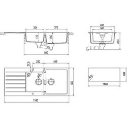 Кухонная мойка Schock Signus D-200 Magnolia 89 (Beige) Thumb