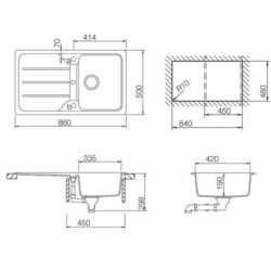 Мойка Schock Formhaus D-100 (Nero) Thumb