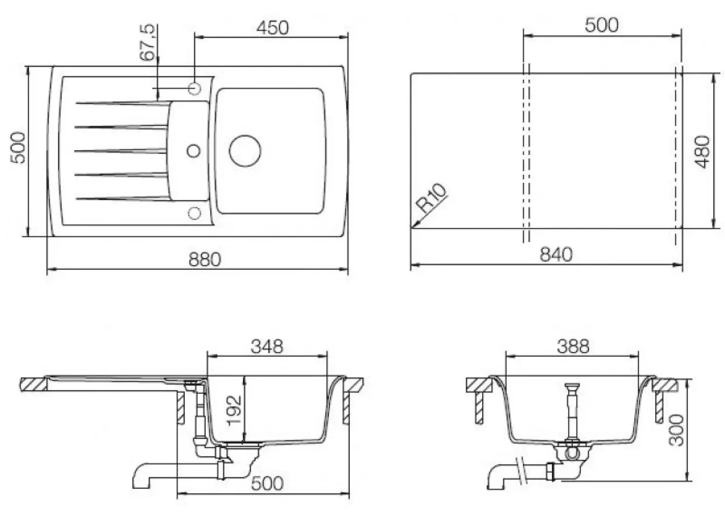 Chiuveta Schock Lotus D-100 (Magnolia)