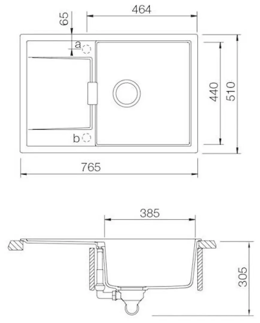 Chiuveta Schock Mono D-100 (Stone)