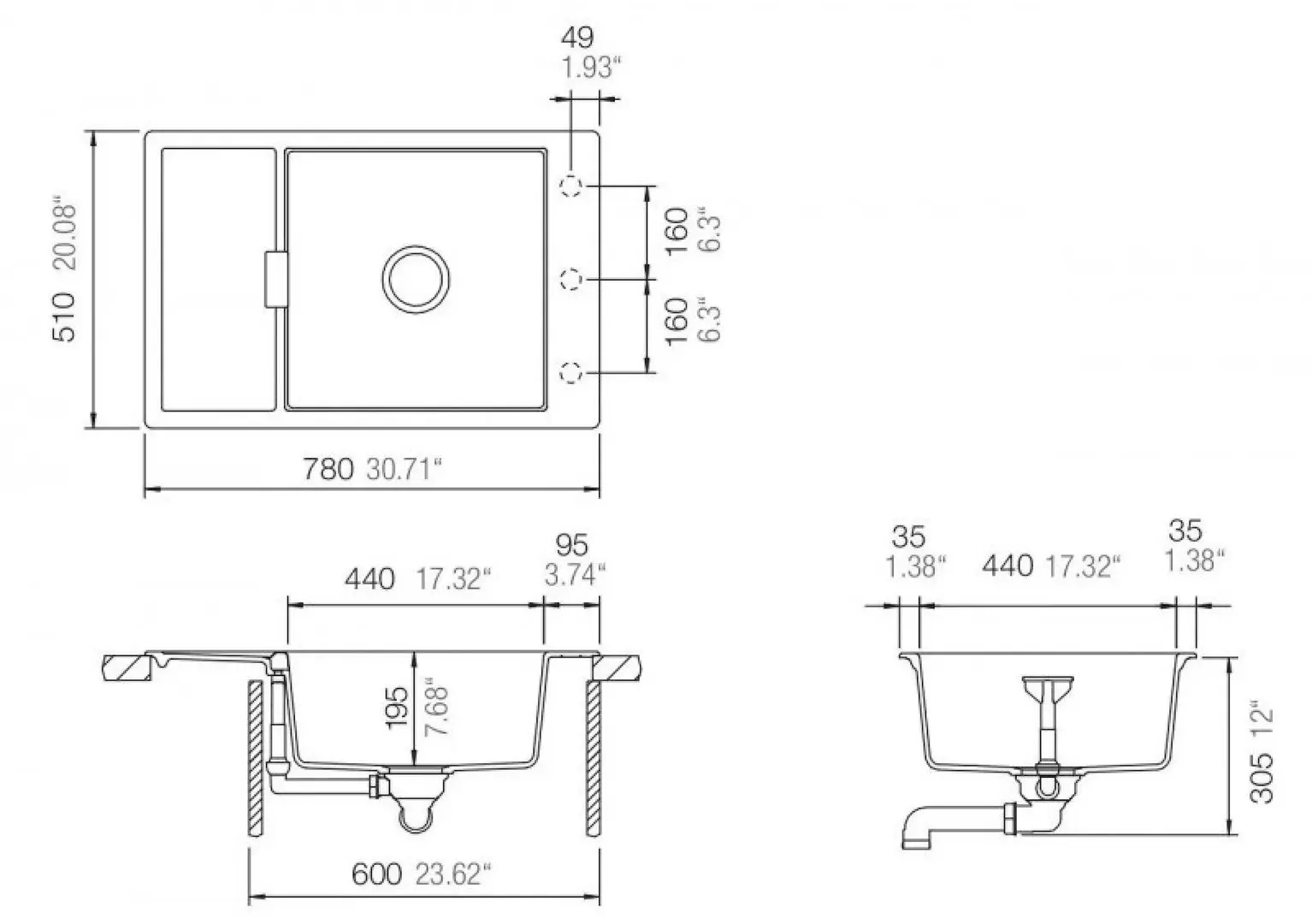 Chiuveta Schock Mono D-100XS (Bronze)