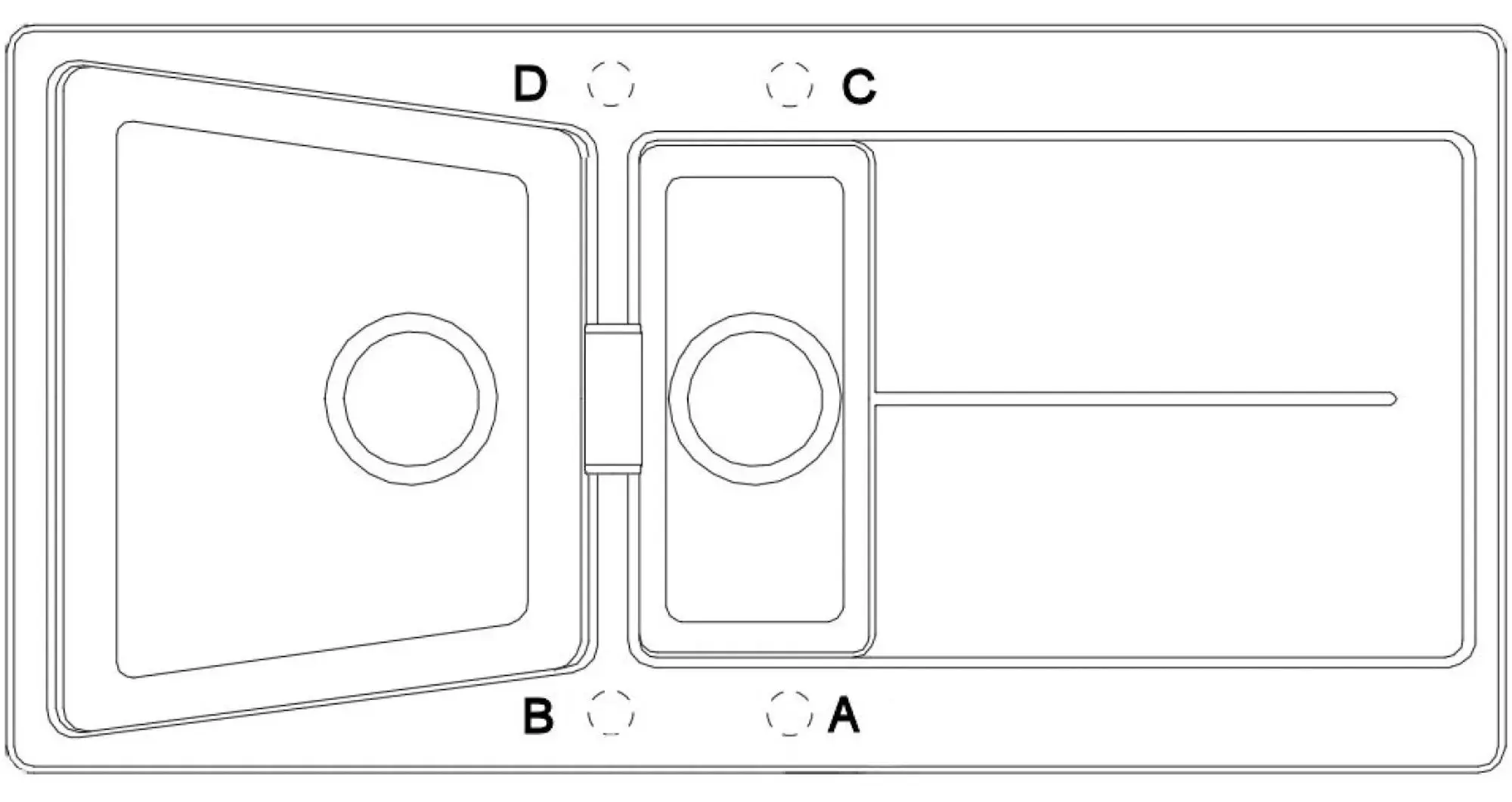 Chiuveta Schock Mono D-150 (Carbonium)