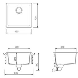 Chiuveta Schock Quadro N-100S (Onyx) Thumb