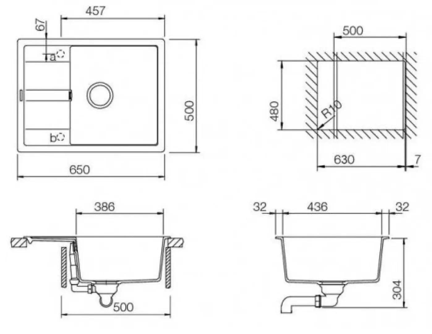 Мойка Schock Ronda D-100L (Onyx)