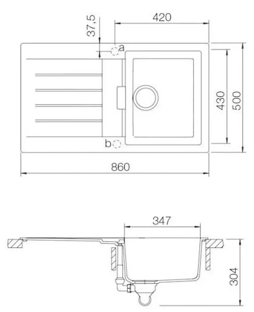 Chiuveta Schock Signus D-100 (Magnolia)