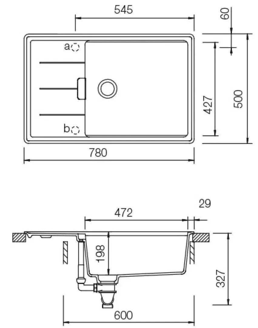 Chiuveta Schock Tia D-100LS (Stone)