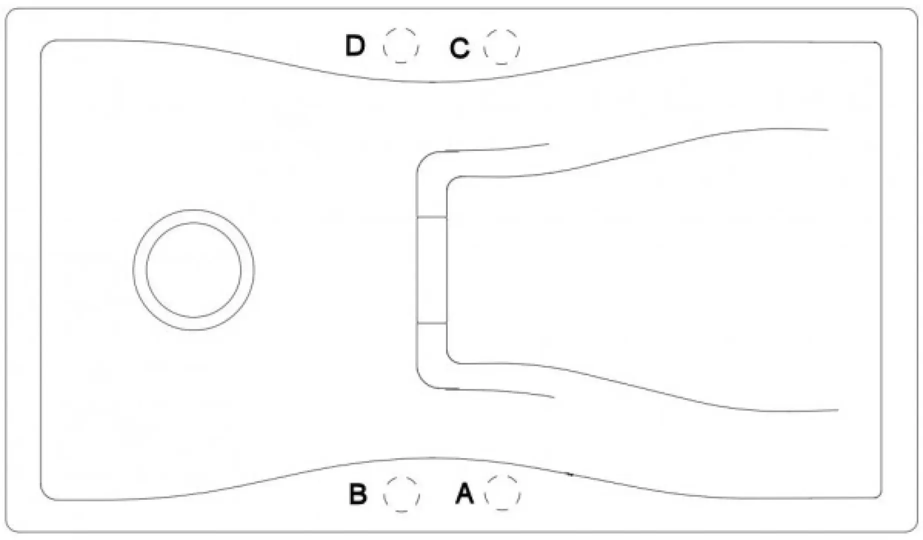 Chiuveta Schock Waterfall D-150 (Magnolia)