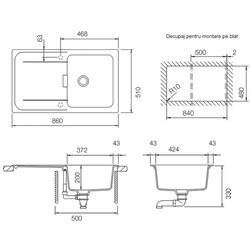 Chiuveta Schock Wembley D-100 (Silverstone) Thumb