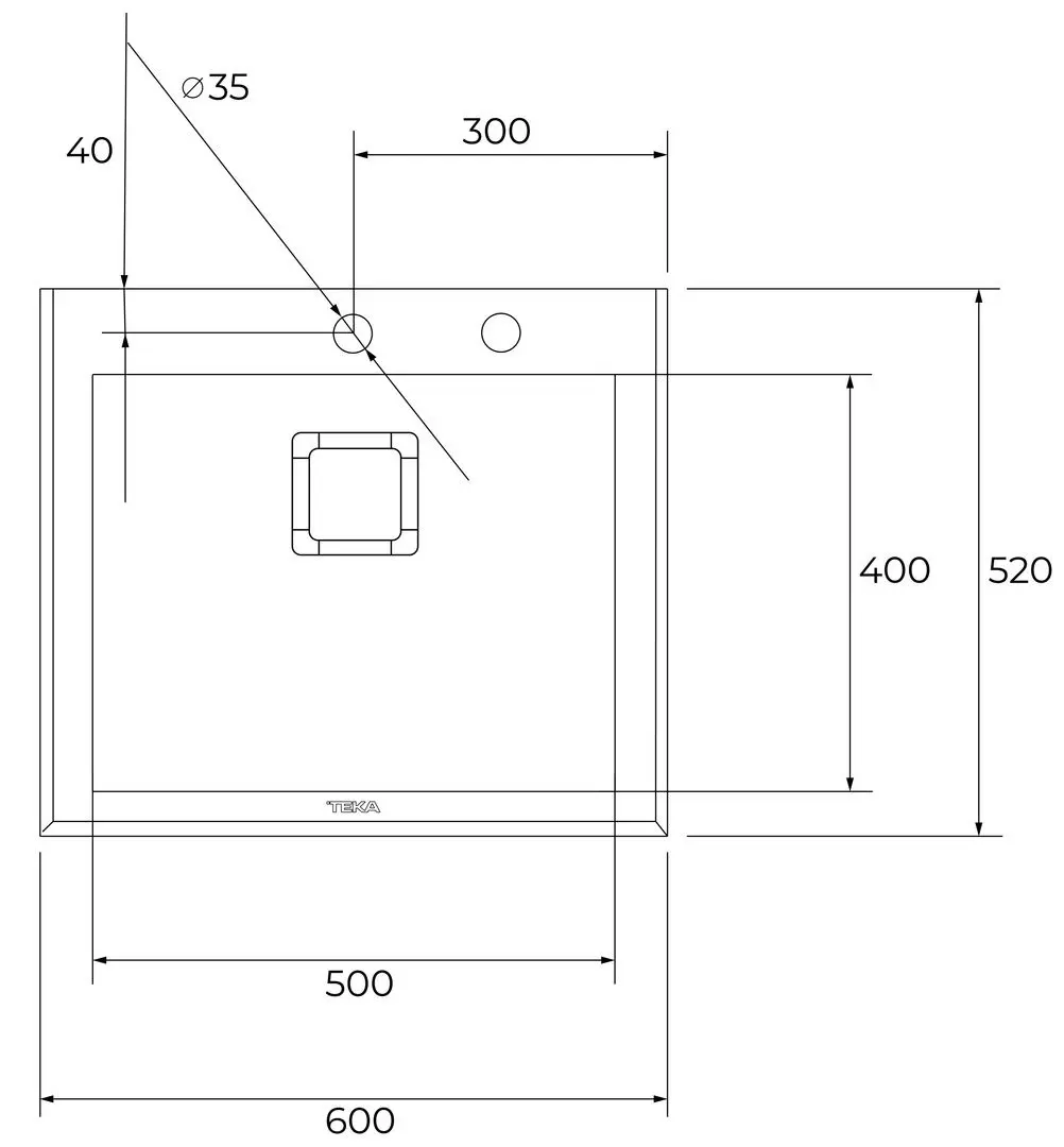 Chiuveta Teka Maestro Diamond RS15 1B (Black/Inox) - 6
