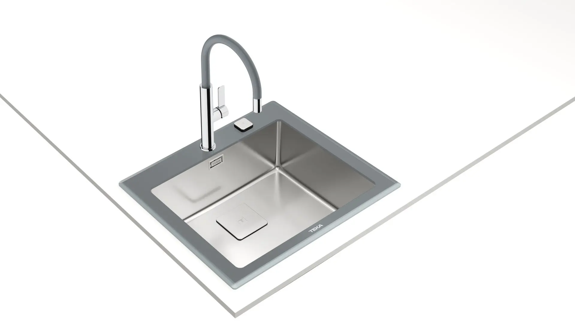 Chiuveta Teka Maestro Diamond RS15 1B (Stone Grey/Inox)