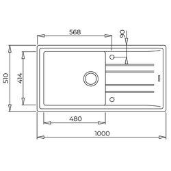 Кухонная мойка Teka Stone 60 L-TG 1B 1D (Carbon) Thumb