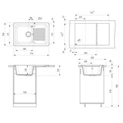 Chiuveta Ulgran U-506-328 (Beige) Thumb