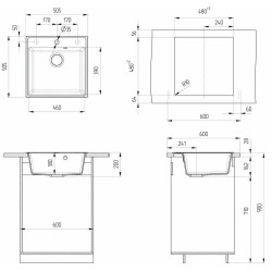 Chiuveta Ulgran Quartz Forte 505-04 (Platina) Thumb