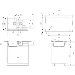 Мойка Ulgran U-205 (Beige) Thumb