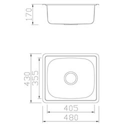 Chiuveta Vigro VG-604W (Glossy Inox) Thumb