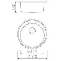 Chiuveta Vigro VG-857W (Glossy Inox) Thumb