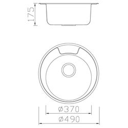 Chiuveta Vigro VG-858 (Glossy Inox) Thumb