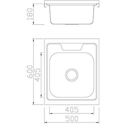 Chiuveta Vigro VG-862 (Glossy Inox) Thumb