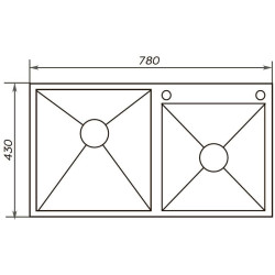 Chiuveta Zerix ZH 7843 (Nano Black) Thumb