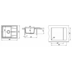 Chiuveta Dr.Gans Nica 580 (Grey) Thumb