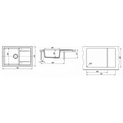 Chiuveta Dr.Gans Tehno 760 (Latte) Thumb